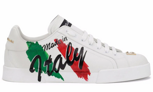 Dolce & Gabbana Portofino leather sneakers - Dubaiallstar