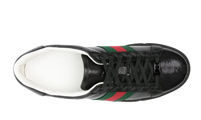 Gucci  Ace GG Crystal canvas sneakers 'Black' - DUBAI ALL STAR