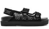 Gucci crystal-embellished monogram-pattern sandals "Black" - DUBAI ALL STAR