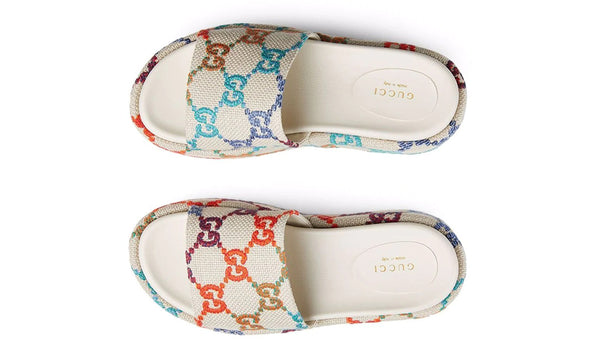 Gucci GG jacquard platform slides DUBAI ALL STAR