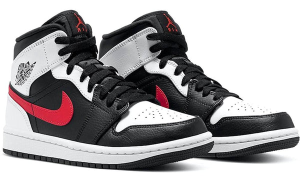 Air Jordan 1 Mid Black Chile Red White | DUBAI ALL STAR