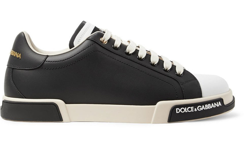 Dolce & Gabbana Leather Sneakers "Black" - DUBAI ALL STAR