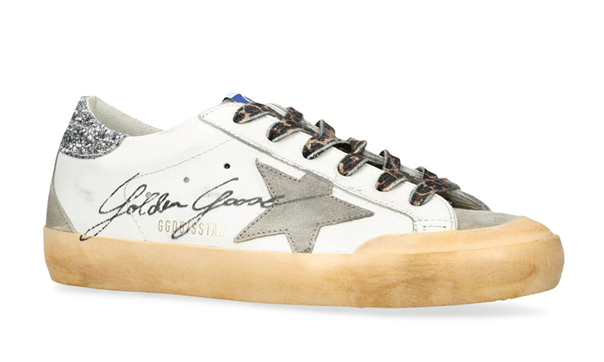 Golden Goose Wmns Superstar Penstar Classic 'White Silver Glitter' - DUBAI ALL STAR