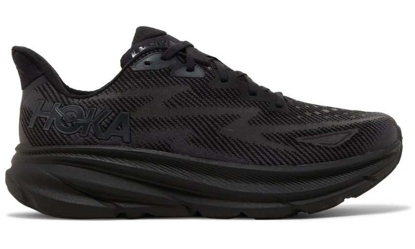 Hoka Clifton 9 'Black' - Dubaiallstar