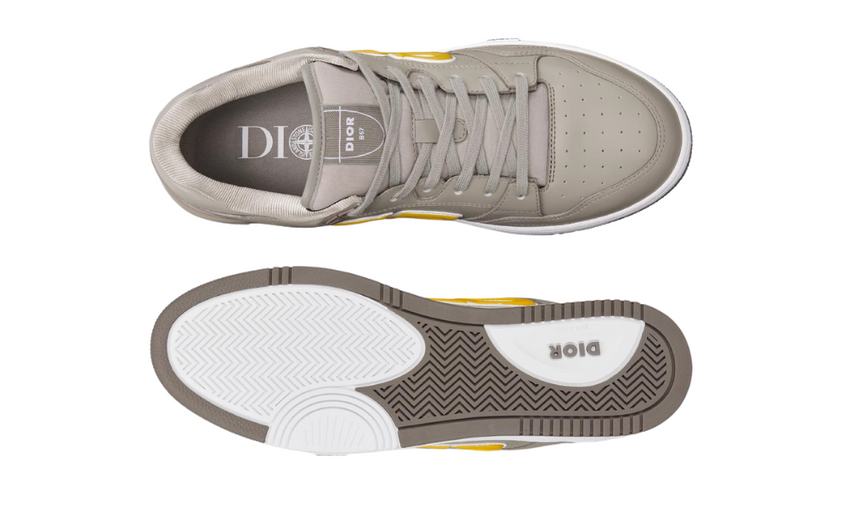 Dior B57 "Gray and Yellow Smooth Calfskin"