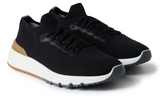 Brunello Cucinelli Low-top Knitted Sneakers "Black" - Dubaiallstar