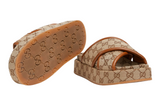 Gucci Women's GG Platform Sandal "Beige And Dark Brown" - Dubaiallstar
