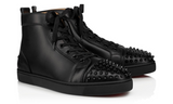 Christian Louboutin Lou Spikes High-top Calf Leather "Black"