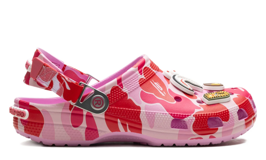 BAPE x Crocs Classic Clog 'ABC Camo - Pink' - Dubaiallstar