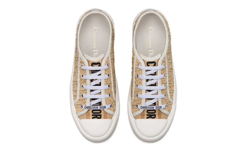 Dior Walk'n' Platform Sneaker "Natural Raffia-Effect"