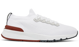 Brunello knitted low-top sneakers "White" - Dubaiallstar