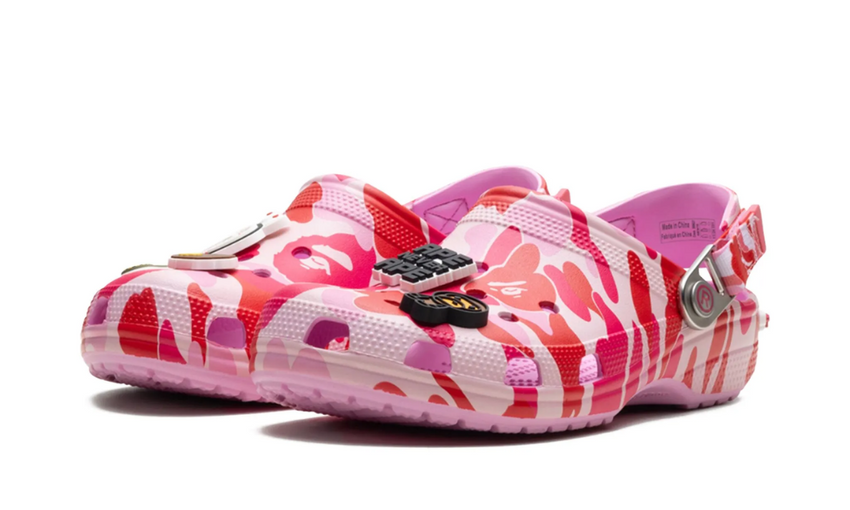 BAPE x Crocs Classic Clog 'ABC Camo - Pink' - Dubaiallstar