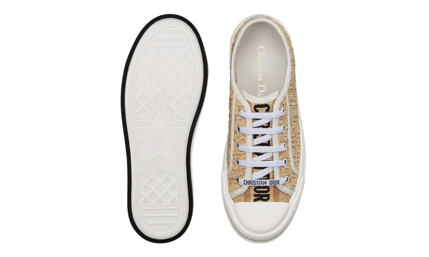 Dior Walk'n' Platform Sneaker "Natural Raffia-Effect"