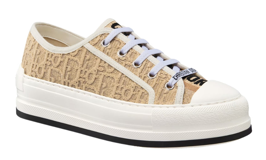 Dior Walk'n' Platform Sneaker "Natural Raffia-Effect"