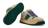 Gucci Screener low-top leather sneakers 'Cream White Green' - DUBAI ALL STAR