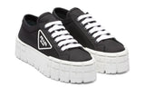 Prada  Gabardine Wheel Platform 'Black White' - DUBAI ALL STAR