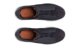 Zegna Leather And Suede Triple Stitch "Navy Blue" - DUBAI ALL STAR