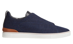 Zegna Cotton Denim Triple Stitch™ Sneakers 