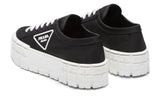 Prada  Gabardine Wheel Platform 'Black White' - DUBAI ALL STAR