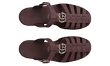 Gucci Double G Mule "Bordeaux Rubber"