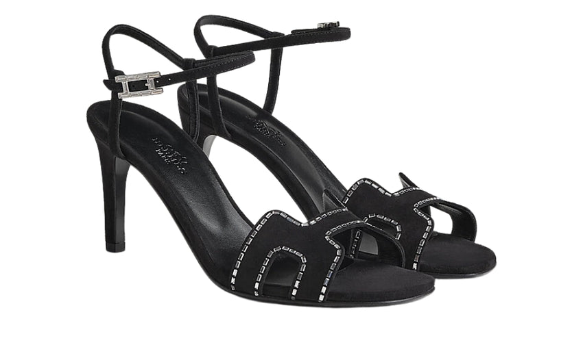 HERMES Heden 80 sandal "Black" - DUBAI ALL STAR