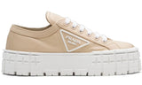 Prada Gabardine Wheel Platform 'Light Brown' - DUBAI ALL STAR