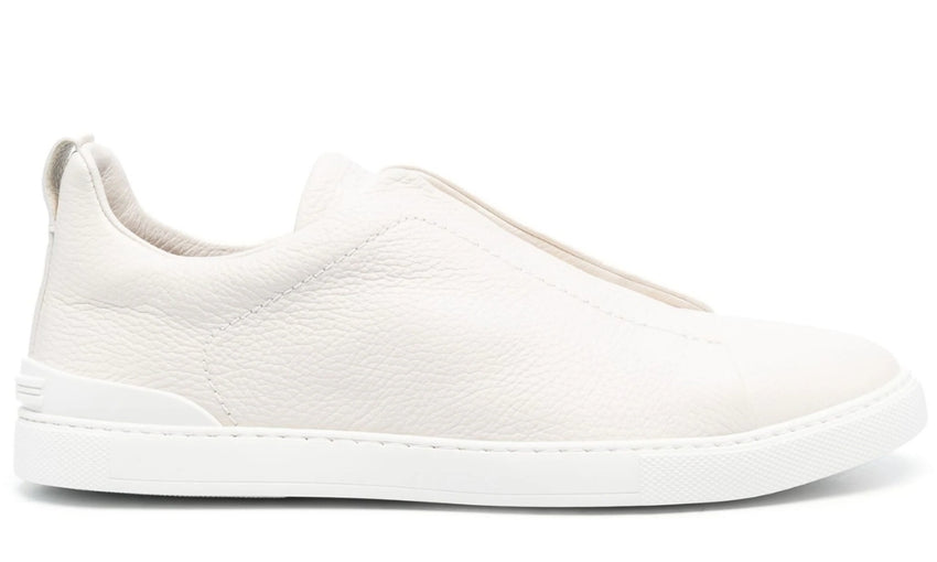 Zegna Triple Stich leather sneakers "White" - DUBAI ALL STAR