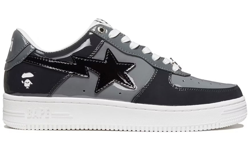 Bape Bapesta Low 'Black Grey'