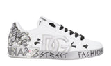 DOLCE & GABBANA  White ‘Portofino’ Sneakers - DUBAI ALL STAR