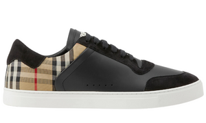 Burberry Check Panelled Sneakers 'Black'