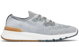 Brunello Cotton chiné knit runners "Light Grey" - Dubaiallstar