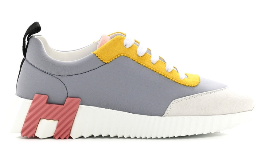 Hermès Technical Canvas Suede Goatskin Bouncing  "Gris Multicolor" - DUBAI ALL STAR