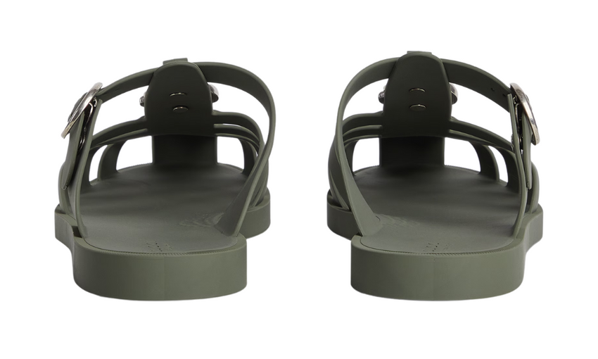 Gucci Double G Mule "Dark Green Rubber" - Dubaiallstar
