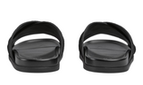 Gucci Men slide sandal "Black GG suede"
