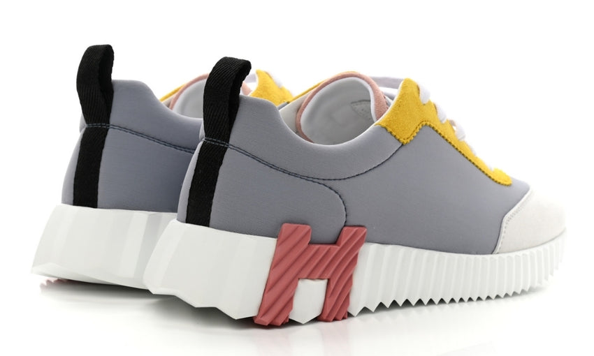 Hermès Technical Canvas Suede Goatskin Bouncing  "Gris Multicolor" - DUBAI ALL STAR