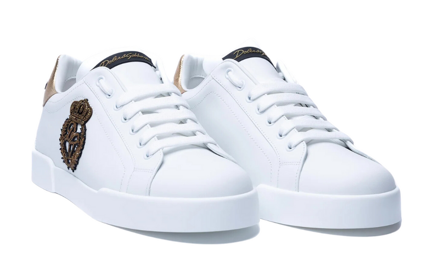 DOLCE & GABBANA  Patch-Embellished Sneakers