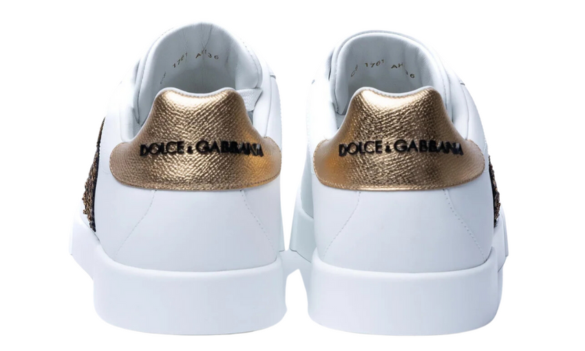 DOLCE & GABBANA  Patch-Embellished Sneakers