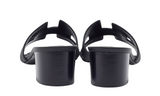 Hermès Leather Oasis Slide Sandals "Black" - Dubaiallstar