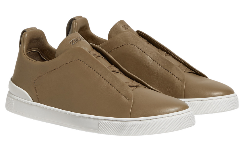 Zegna Triple Stitch Secondskin Sneakers "Green"