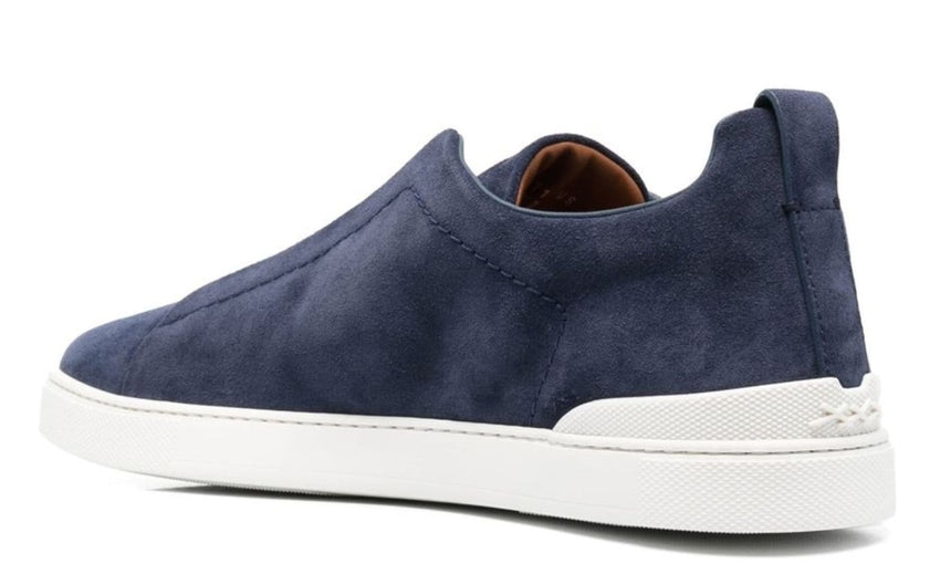 Zegna slip-on suede sneakers "Blue" - DUBAI ALL STAR