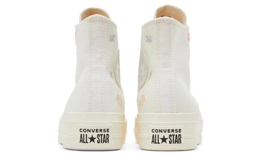 Converse Chuck Taylor All Star Lift Platform 'Embroidered Floral - Egret' - DUBAI ALL STAR