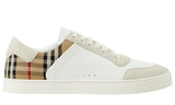 Burberry Check Panelled Sneakers 'Natural White Archive Beige' - DUBAI ALL STAR