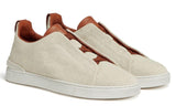 Zegna Triple Stitch canvas sneakers "Egg shell" - DUBAI ALL STAR