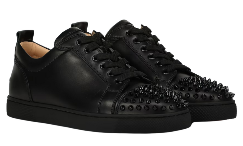 Christian Louboutin Louis Junior Spikes Flat 'Black'