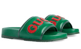 Gucci  Leather Logo Slides - DUBAI ALL STAR