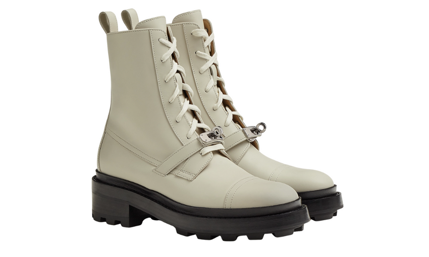 Hermés Bottines Funk 'beige glaise"