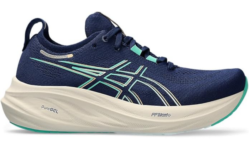 Asics Gel Nimbus 26 Wide 'French Blue Electric Lime'