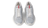 Prada America's Cup chunky-sole lace-up  "Light Grey"
