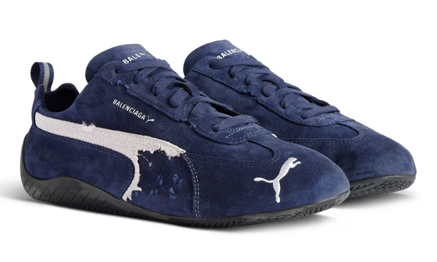 Balenciaga x Puma Speedcat Suede 'Navy White'