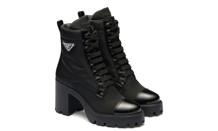 Prada Stiefeletten mit Logo "Black"